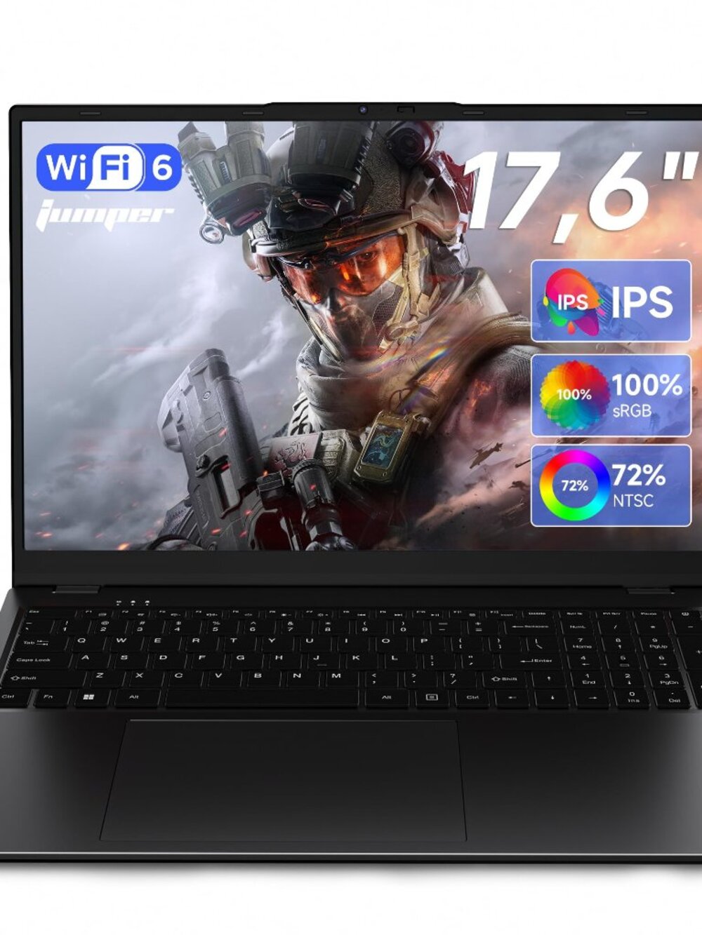 NEW 17.6Inch FHD Touchscreen Laptop N5095 16GB DDR4 Backlit Keyboard Fingerprint